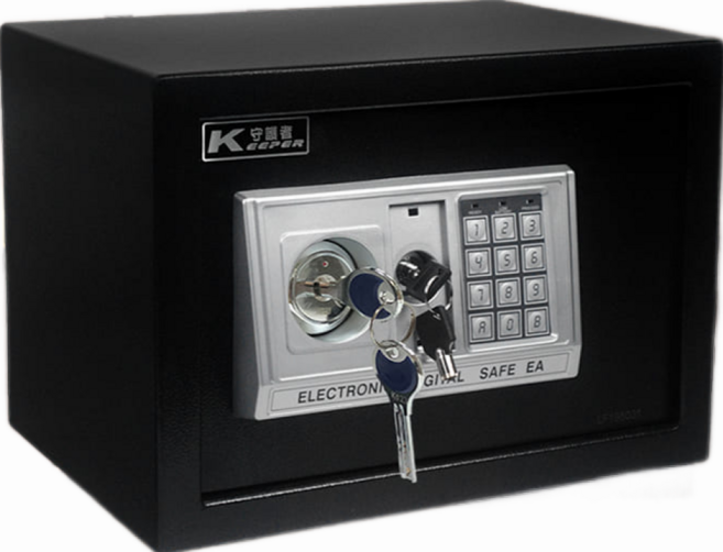 KEEPER SAFE BOX 守護者保險箱 密碼保險箱, 黑色
