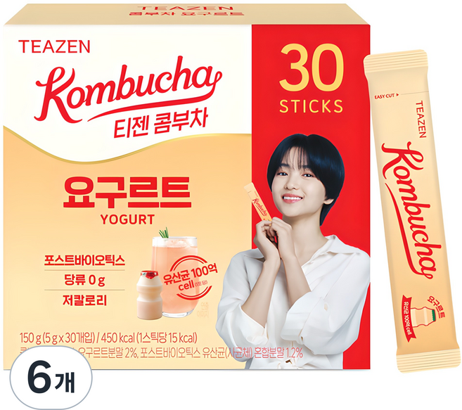 티젠 콤부차 요구르트, 5g, 30개입, 6개