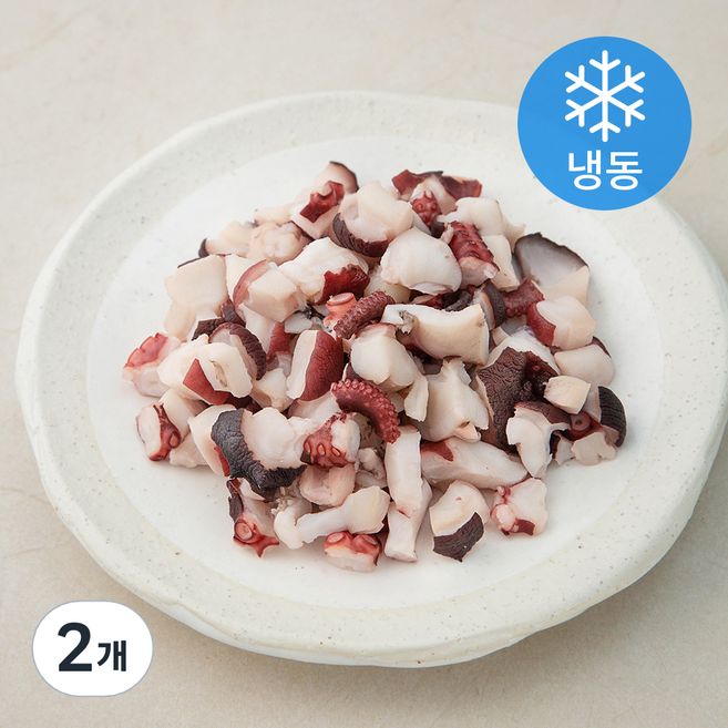단디프레시 토핑과 죽용 자숙문어 (냉동), 300g, 2개