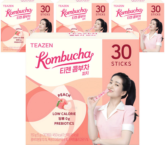 티젠 피치 콤부차, 5g, 30개입, 4박스