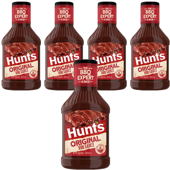 헌츠 오리지날 바베큐소스, 510g, 5개