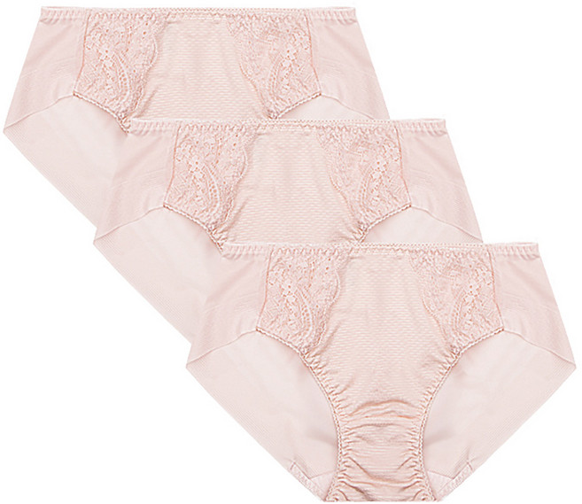 자스민바이비너스 쿨 인견 사이드레이스 삼각 헴팬티 3종세트