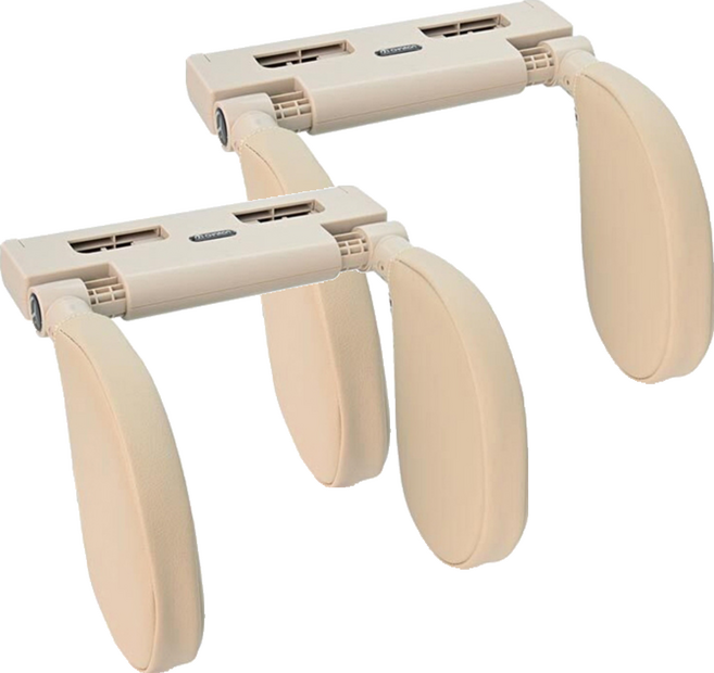 CHAMOA 차량용 목편함 잠쿠션, 베이지, 2개