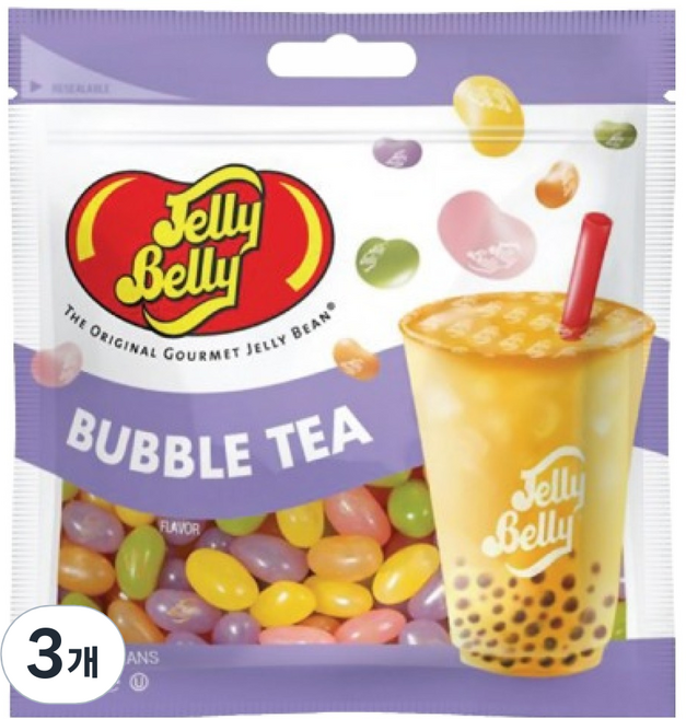 젤리벨리 젤리빈 버블티맛, 70g, 3개