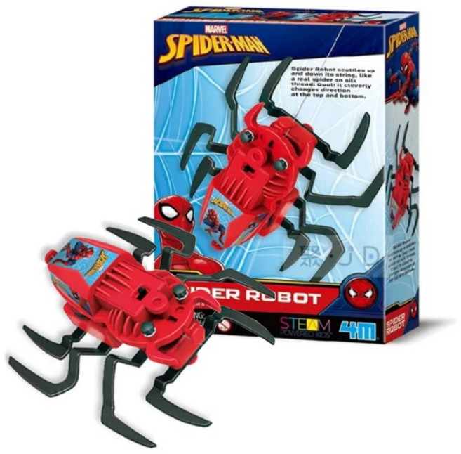 4M STEAM POWERED KIDS 迪士尼 蜘蛛人機械蜘蛛, 1個