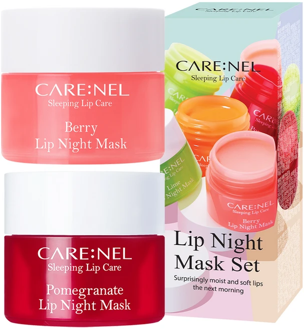 까레넬 립 나이트 마스크 베리 5g + 석류 5g 세트, 2개입, 1개 - 쿠팡
