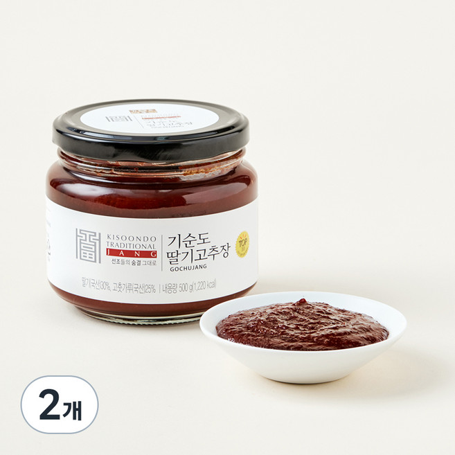 기순도전통장 딸기고추장, 500g, 2개