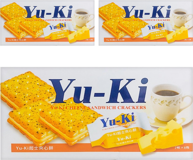 Yu-Ki 起士夾心餅 8入, 150g, 3盒