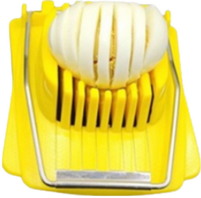 리빙글로리 계란 절단기, 노랑, 1개