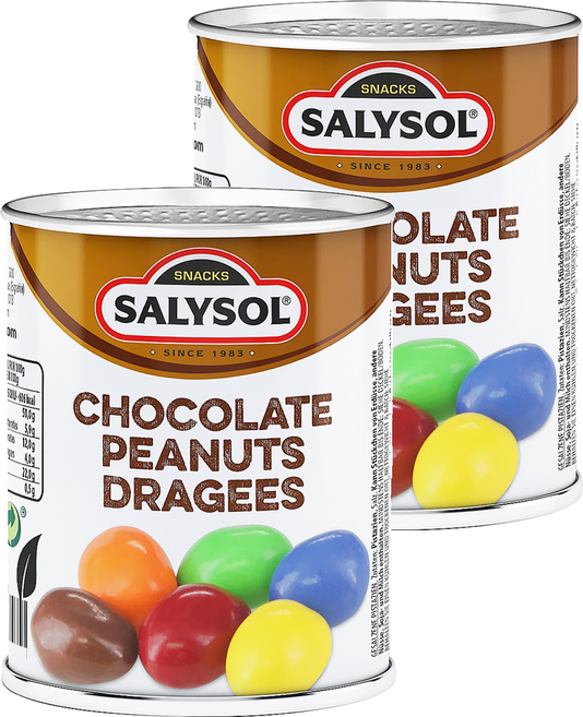 SALYSOL 薩里 迷你罐頭 糖衣可可花生, 60g, 2罐