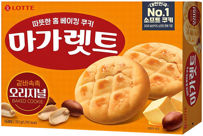 마가렛트 롯데제과 오리지널, 352g, 1개