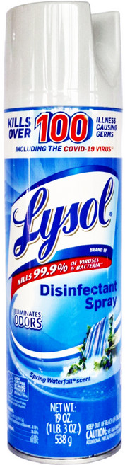 Lysol 來舒 消臭清新噴霧 春天瀑布, 19oz, 1瓶