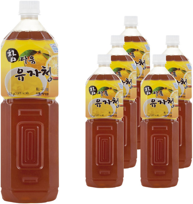 파낙스 참다음 유자청, 1.5L, 6개