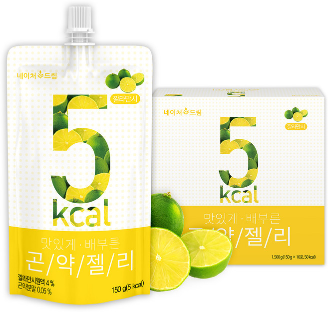 네이처드림 맛있게 배부른 깔라만시 곤약 젤리, 150g, 10개