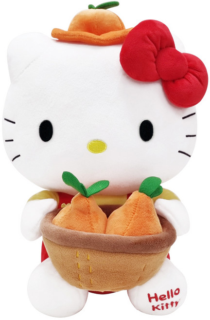 헬로키티 인형 한라봉, 33cm, 화이트 + 오렌지, 1개