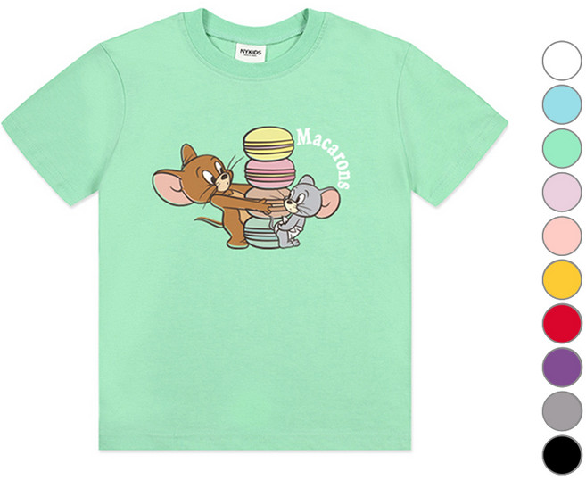 뉴욕꼬맹이 아동용 통기성 톰과제리 NY 반팔 티셔츠 TJ069