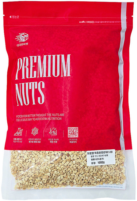 다다모마켓 볶음땅콩분태 1/8, 1kg, 1개