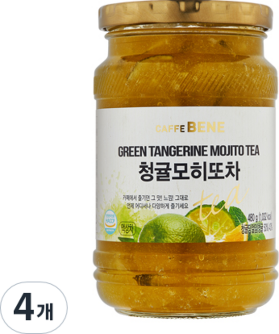 카페베네 청귤 모히또 차, 480g, 1개입, 4개