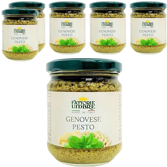 FATTORIE UMBRE 義大利羅勒青醬, 180g, 6罐