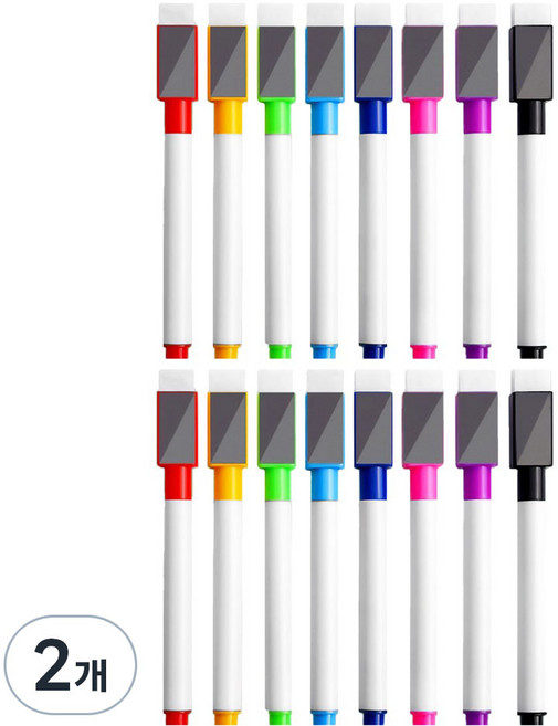 Modernat 磁吸白板筆 8色 x 2支組, 混合色, 2個