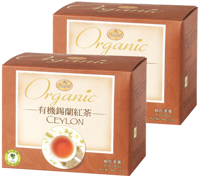 Magnet 曼寧 有機錫蘭紅茶, 3g, 20包, 2盒