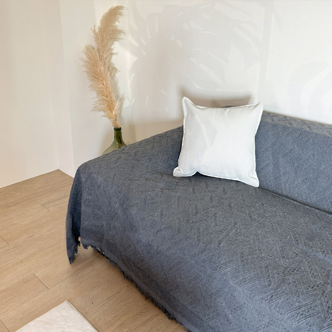 編織奶茶沙發布, 波西灰, 1件