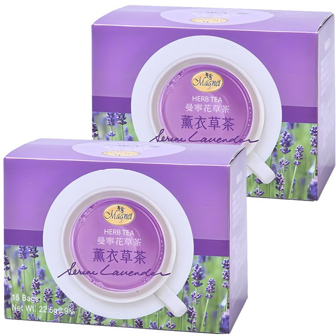 Magnet 曼寧 健康薰衣花茶, 1.5g, 15包, 2盒