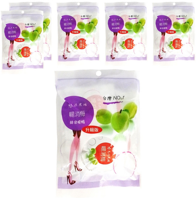 馬湛農場 暢消梅, 65g, 6包