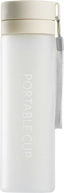 霧面運動水壺 800ml PC材質 密封防漏 花形茶隔, 天空灰, 1個