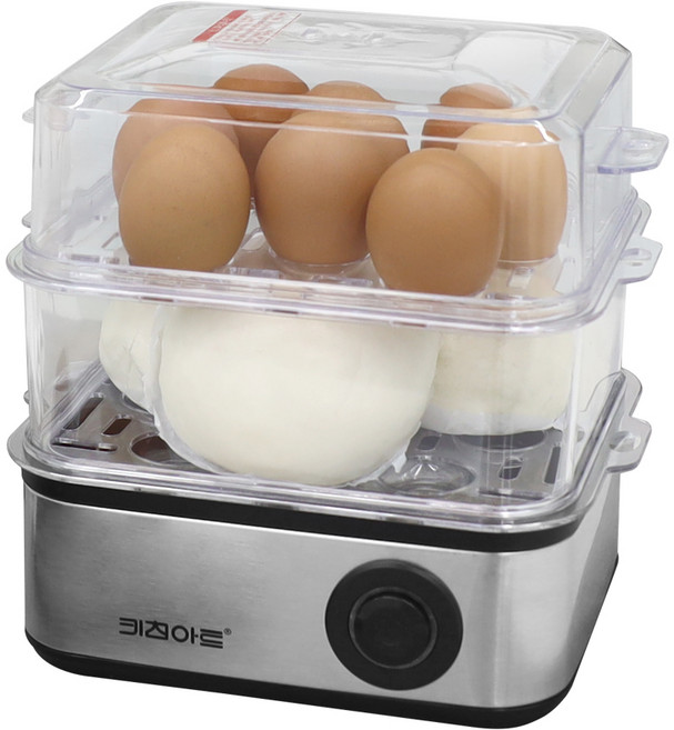 키친아트 라팔 사각 2단 멀티 스티머 달걀찜기, KA-ES20Y