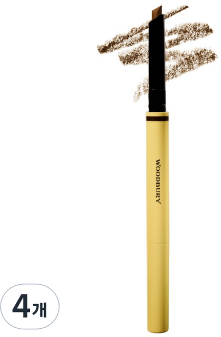 우드버리 프로 오토 브로우 펜슬 0.33g, 코기브라운, 4개