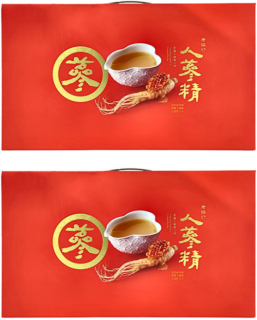 老協珍 人蔘精禮盒 麥蘆卡蜂蜜口味, 60ml, 14瓶, 2盒