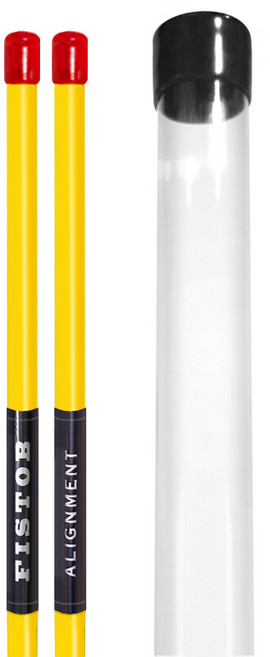 FISTOB 얼라이먼트 스윙연습 스틱 2p + 케이스 세트, 노랑, 1세트