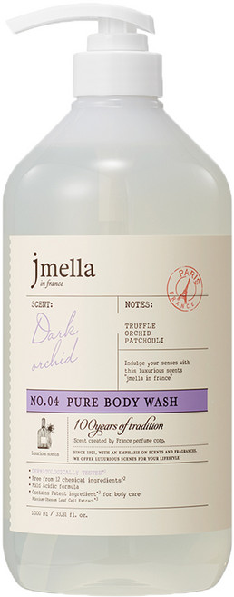 제이멜라 인 프랑스 퓨어 다크 오키드 바디 워시, 1L, 1개