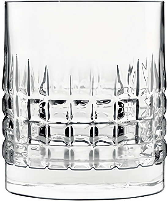 Luigi Bormioli 無鉛水晶 雕刻魅力威士忌杯 PM1015-2 380ml, 2個