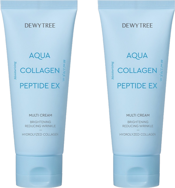 듀이트리 아쿠아 콜라겐 펩타이드 EX 멀티 크림, 80ml, 2개