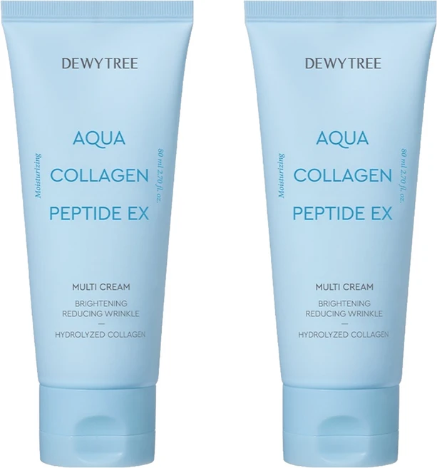 듀이트리 아쿠아 콜라겐 펩타이드 EX 멀티 크림, 80ml, 2개 - 쿠팡