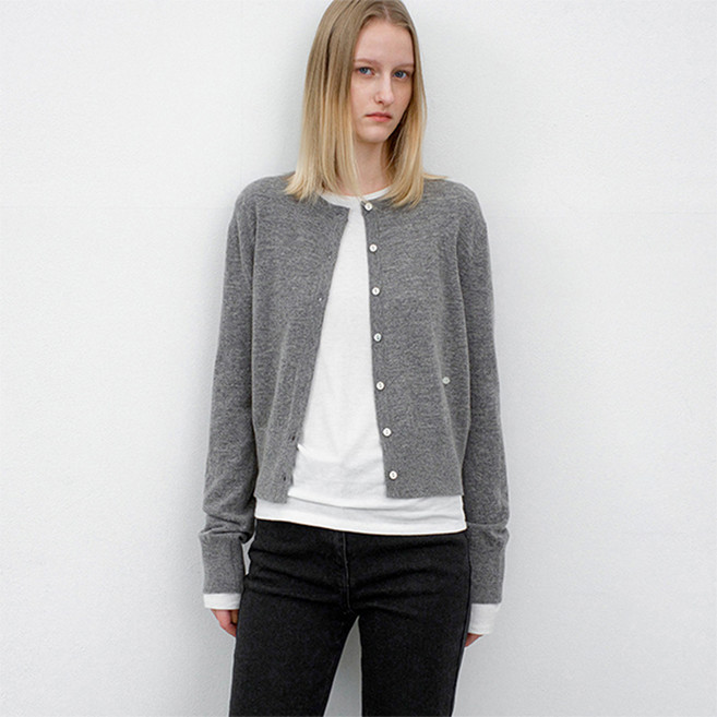 아틀리에나인 여성용 에센셜 울 블렌디드 슬림 핏 가디건 CD-2241