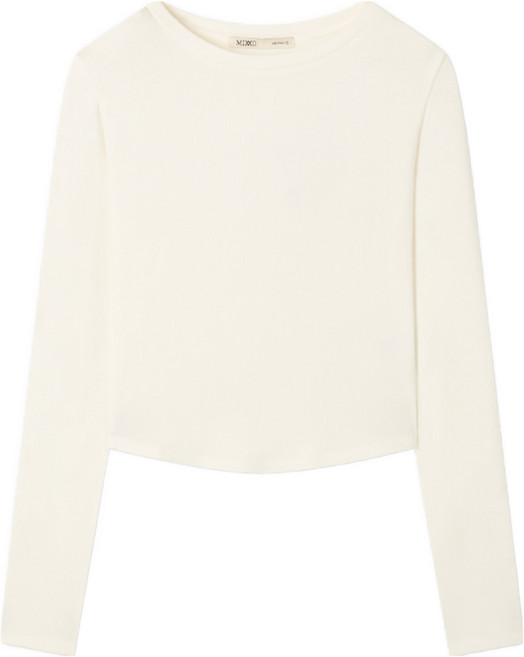 미쏘 여성용 레이온 알넥 소프트 긴팔 티셔츠