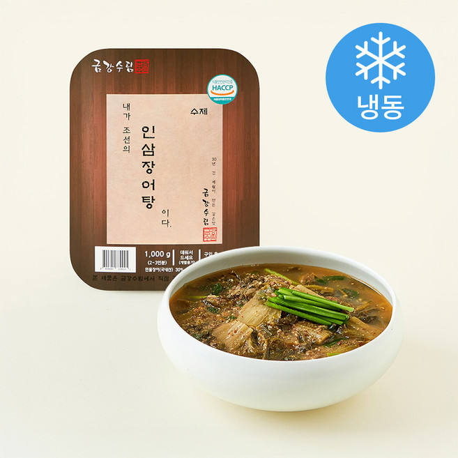 금강수림 인삼 장어탕 2~3인분 (냉동), 1kg, 1개