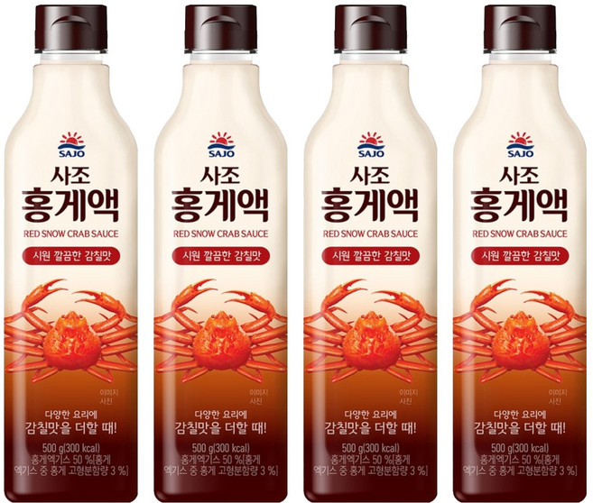 사조 홍게액, 500ml, 4개