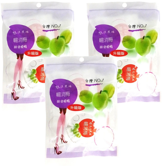 馬湛農場 暢消梅, 65g, 3包