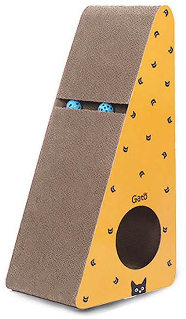 가또나인 킹삼각 기둥형 스크래쳐, 옐로, 1개
