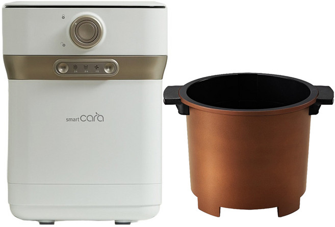 스마트카라 400 Pro X 건조분쇄 음식물처리기 2L + 건조통 세트, SC-D0209(음식물처리기), DR40A-P(건조통), 스노우화이트(음식물처리기), 브라운(건조통)