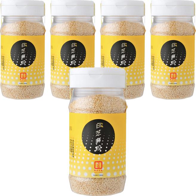 源順食品 炒熟白芝麻粒, 170g, 5罐