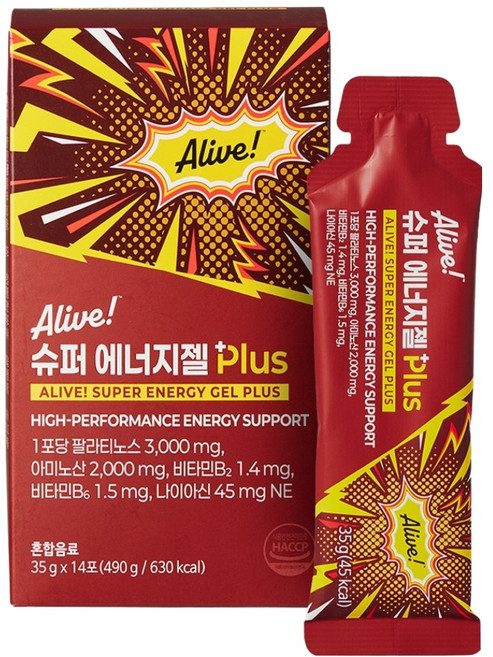 얼라이브 슈퍼 에너지젤 플러스, 490g, 1개