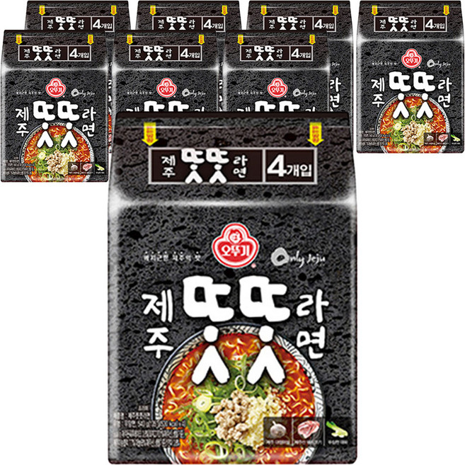 오뚜기 제주 똣똣라면 135g, 32개
