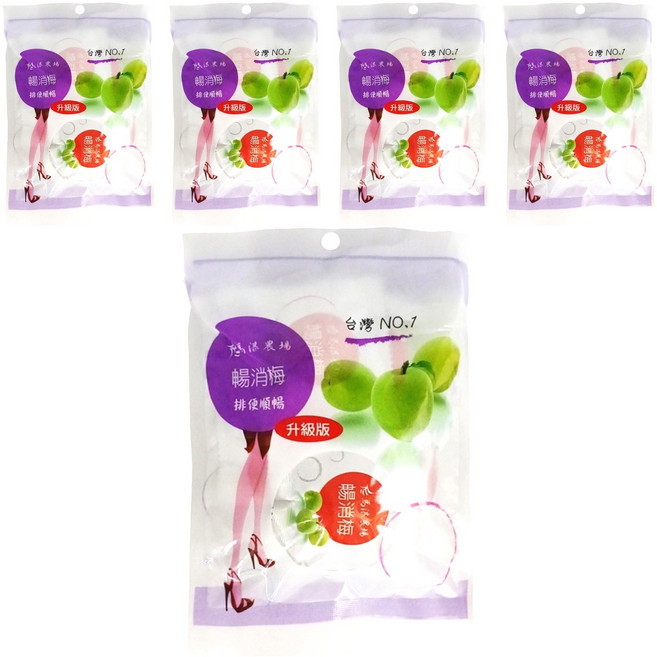 馬湛農場 暢消梅, 65g, 5包