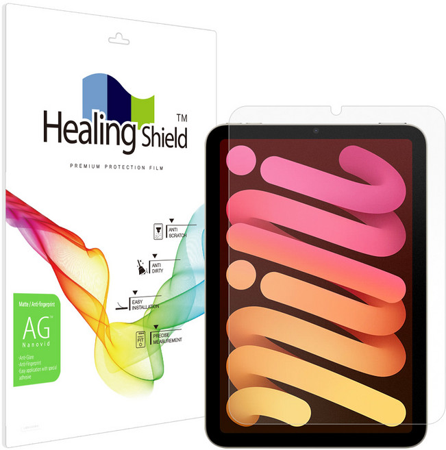 힐링쉴드 저반사 지문방지 태블릿 액정보호필름, 투명, 1개