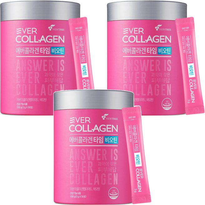 에버콜라겐 타임 비오틴 50p, 150g, 3개